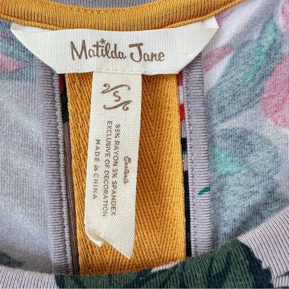 Matilda Jane “Say I'm a Dreamer” Floral Soft Stretch Shift Dress Size Small - Picture 7 of 9